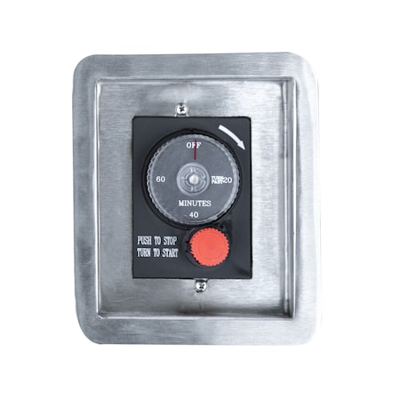 The Outdoor Plus Gas Timer 1-Hour with Emergency Stop Button with Mounting Plate OPT-ESTOPTMPL